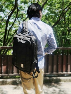 「アイテム（ビジネスバッグ）」を使った、AKAさん（メンズ・178cm）の春コーディネート