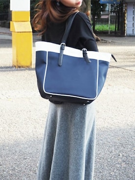 「MORGAN（モルガン）のアイテム（バッグ）」を使った、AKAさん（レディース・157cm）の夏コーディネート