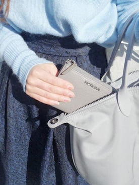 「MORGAN（モルガン）のアイテム（財布）」を使った、AKAさん（レディース・157cm）の夏コーディネート