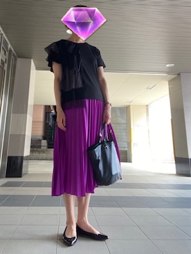 「mayblue（メイブルー）のアイテム」を使った、cocoromifashionさん（レディース・168cm）の夏コーディネート