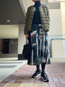 「YETI（イエティ）のアイテム」を使った、cocoromifashionさん（レディース・168cm）の冬コーディネート