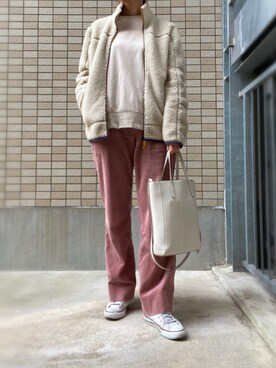 「Simplicite（サンプリシテ）のアイテム（スウェット）」を使った、cocoromifashionさん（レディース・168cm）の冬コーディネート