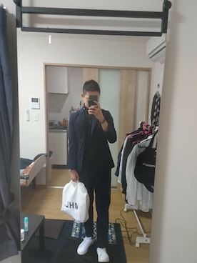 「soe（ソーイ）のアイテム（Tシャツ/カットソー）」を使った、yuki.t さん（メンズ・172cm）の春コーディネート