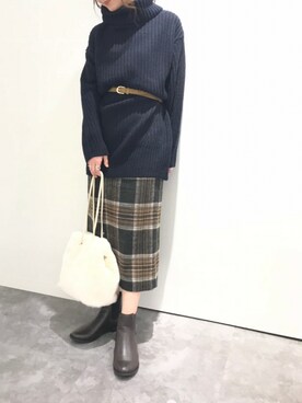 Rさん（レディース・155cm）の秋コーディネート