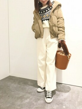 Rさん（レディース・155cm）の冬コーディネート