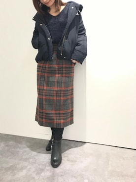 Rさん（レディース・155cm）の冬コーディネート