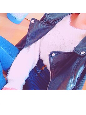 「アイテム（ジャケット/アウター）」を使った、山本沙知さん（レディース・152cm・10代）の冬コーディネート