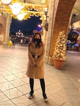「Guess（ゲス）のアイテム（その他アウター）」を使った、りなちさん（レディース・153cm）の秋コーディネート