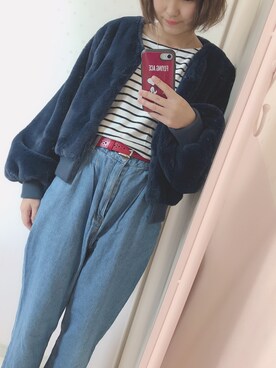 「ボーター」｜haruさん（レディース・151cm）の冬コーディネート