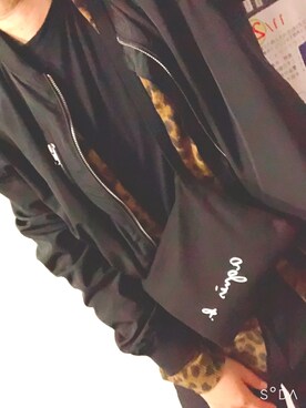 「H&M（エイチ・アンド・エム）のアイテム（ブルゾン）」を使った、Okamixさん（メンズ・175cm）の秋コーディネート