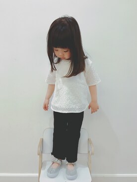 「lemoir（レモール）のアイテム」を使った、Summer&Winterさん（キッズ・90cm）の春コーディネート