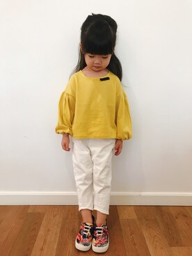 「lemoir（レモール）のアイテム」を使った、Summer&Winterさん（キッズ・100cm）の秋コーディネート