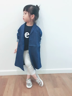 「lemoir（レモール）のアイテム」を使った、Summer&Winterさん（キッズ・90cm）の秋コーディネート