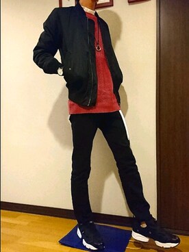 「エムエーワン」｜「アイテム（アクセサリー）」を使った、さらのすけさん（メンズ・175cm）の春コーディネート