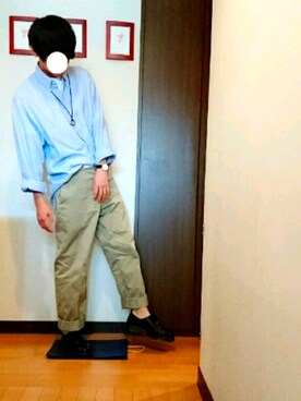 「ダニエルウェリントン」｜「アイテム（その他シューズ）」を使った、さらのすけさん（メンズ・175cm）の春コーディネート