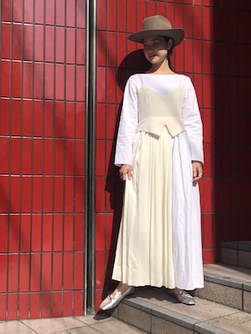 「RBS」｜「アイテム（帽子）」を使った、MARUERIさん（レディース・164cm）の夏コーディネート