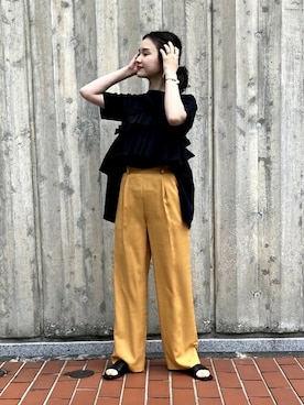 「RBS」｜「アイテム（アクセサリー）」を使った、MARUERIさん（レディース・164cm）の冬コーディネート