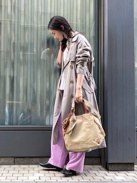 「春アウター」｜MARUERIさん（レディース・164cm）の春コーディネート