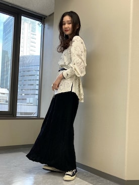 「アイテム（スカート）」を使った、MARUERIさん（レディース・164cm・30代）の春コーディネート