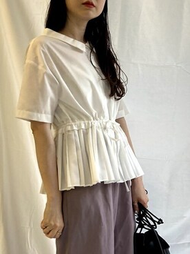 「プリーツ」｜MARUERIさん（レディース・164cm）の夏コーディネート