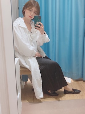 「GU（ジーユー）のアイテム（ブルゾン）」を使った、takapiiさん（レディース・159cm）の春コーディネート