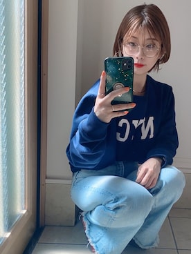 「JEANS MATE（ジーンズメイト）のアイテム」を使った、takapiiさん（レディース・159cm）の春コーディネート