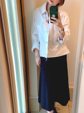 「STELLA McCARTNEY（ステラマッカートニー）のアイテム（ローファー）」を使った、takapiiさん（レディース・159cm）の春コーディネート