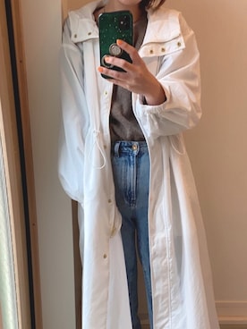 「GU（ジーユー）のアイテム（ブルゾン）」を使った、takapiiさん（レディース・159cm）の春コーディネート