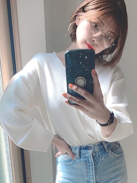 「H&M（エイチ・アンド・エム）のアイテム（アクセサリー）」を使った、takapiiさん（レディース・159cm）の春コーディネート