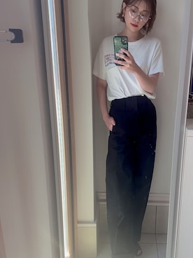 「MOUSSY（マウジー）のアイテム（トップス）」を使った、takapiiさん（レディース・159cm）の春コーディネート