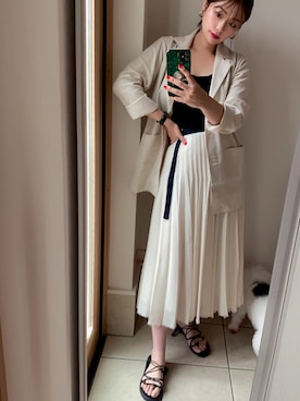 「AKTE（アクテ）のアイテム」を使った、takapiiさん（レディース・159cm）の夏コーディネート