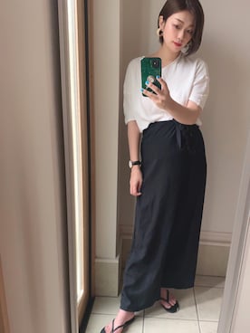 「ZUCCa（ズッカ）のアイテム」を使った、takapiiさん（レディース・159cm）の夏コーディネート