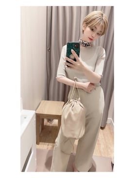 「シースルー」｜「アイテム（チノパンツ）」を使った、takapiiさん（レディース・160cm）の夏コーディネート