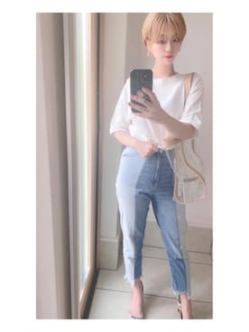 「VERO CUOIO（ヴェロキーオ）のアイテム」を使った、takapiiさん（レディース・160cm）の夏コーディネート