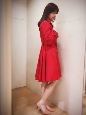「BSTR」｜「アイテム（トレンチコート）」を使った、yuka♡さん（レディース・167cm）の冬コーディネート