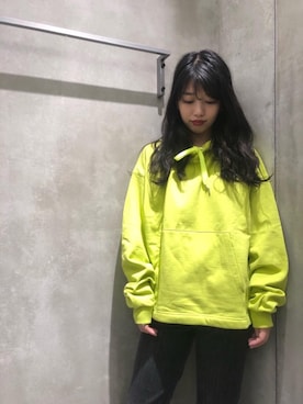 「MONKEY TIME（モンキータイム）のアイテム」を使った、Momo Mizoteさん（レディース・154cm）の秋コーディネート