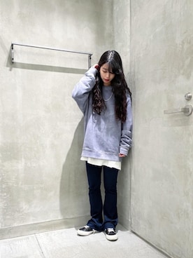 「MONKEY TIME（モンキータイム）のアイテム（アクセサリー）」を使った、Momo Mizoteさん（レディース・154cm）の春コーディネート