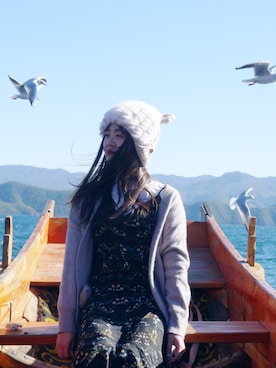 「SNIDEL（スナイデル）のアイテム（ノーカラージャケット）」を使った、krystalさん（レディース・165cm）の秋コーディネート