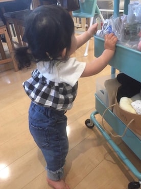 Uさん(キッズ・70cm)の春コーディネート