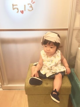 Uさん（キッズ・70cm）の春コーディネート