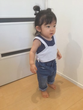 Uさん(キッズ・70cm)の夏コーディネート