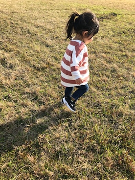 「GAP（ギャップ）の1969 マイ ファースト レギンス ジーンズ (ベビー)（デニムパンツ）」を使った、Uさん（キッズ・80cm）の春コーディネート