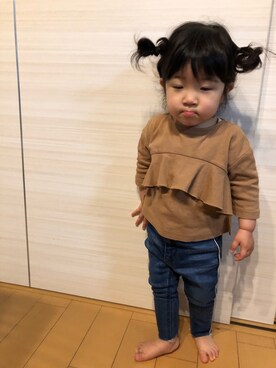 Uさん(キッズ・80cm)の春コーディネート
