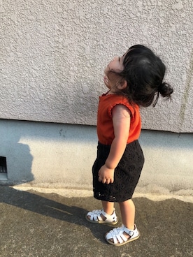 Uさん（キッズ・74cm）の夏コーディネート