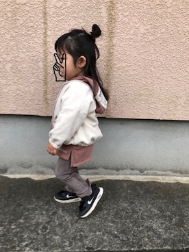「2歳10ヶ月」｜「アイテム（ジャケット/アウター）」を使った、Uさん（キッズ・80cm）の冬コーディネート