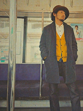 「confect（コンフォクト）のアイテム（ジャケット/アウター）」を使った、salsichaさん（メンズ・175cm）の冬コーディネート
