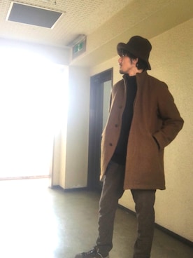 「confect（コンフォクト）のアイテム（ジャケット/アウター）」を使った、salsichaさん（メンズ・175cm）の冬コーディネート