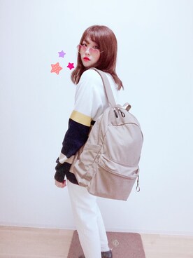 「INHERIT（インヘリット）のアイテム」を使った、うめのあいさん（レディース・162cm）の春コーディネート