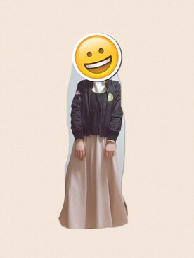 「WC（ダブル シー）のアイテム（ブルゾン）」を使った、ぷうさん（レディース・164cm）の冬コーディネート