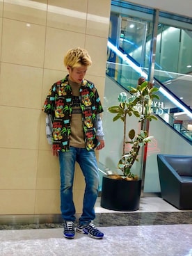 「金髪コーデ」｜カイさん（メンズ・176cm）の春コーディネート